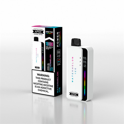 APOC ORBITER Rechargeable Disposable Vape With 10 Flavors and Battery/Liquid/Power Display Screen