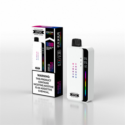 APOC ORBITER Rechargeable Disposable Vape With 10 Flavors and Battery/Liquid/Power Display Screen