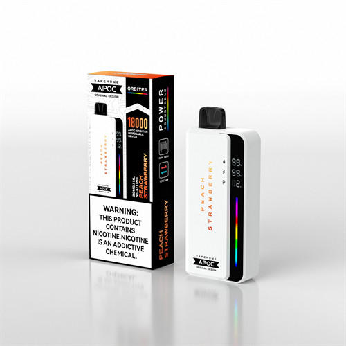 APOC ORBITER Rechargeable Disposable Vape With 10 Flavors and Battery/Liquid/Power Display Screen